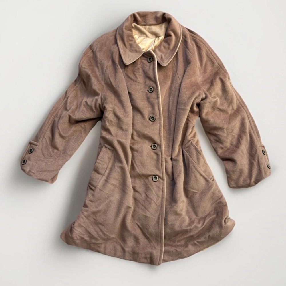 Vintage Cordana Wellington Fashions Jacket Pea Coat Brown 60s 70s Union Preppy